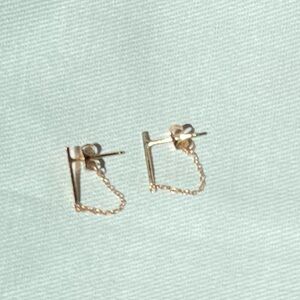 Catbird NYC Ballerina rose gold earrings
